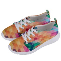 Texture Background Squares Tile Women s Lightweight Sports Shoes