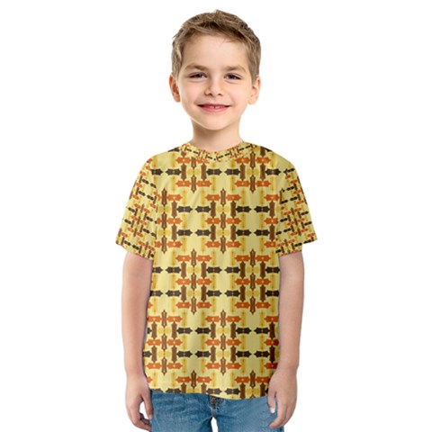 Ethnic Traditional Vintage Background Abstract Kids  Sport Mesh Tee by Nexatart