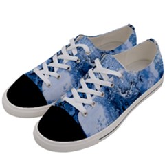 Water Nature Background Abstract Women s Low Top Canvas Sneakers