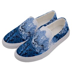 Water Nature Background Abstract Men s Canvas Slip Ons