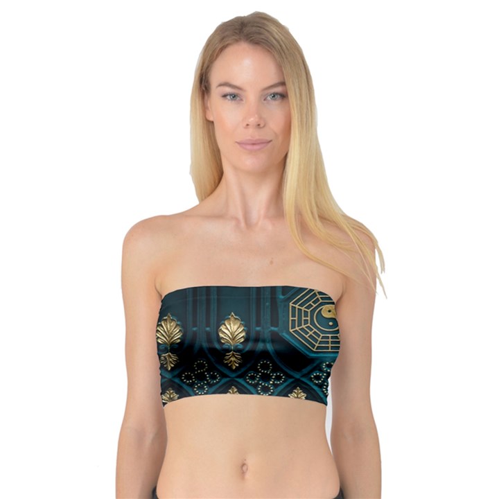 Ying Yang Abstract Asia Asian Background Bandeau Top