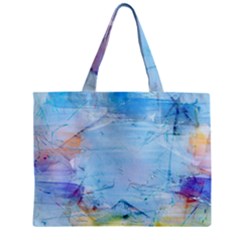 Background Art Abstract Watercolor Zipper Mini Tote Bag