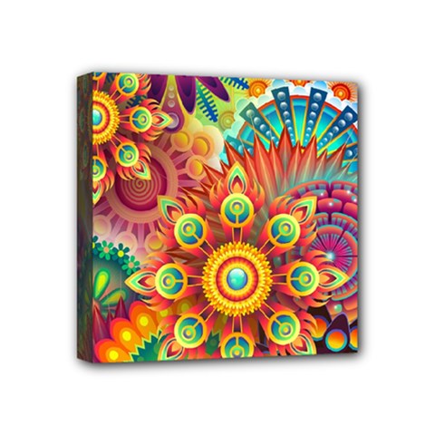 Colorful Abstract Background Colorful Mini Canvas 4  x 4 