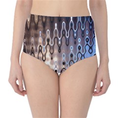 Wallpaper Steel Industry High-waist Bikini Bottoms by Nexatart