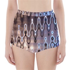 Wallpaper Steel Industry High-waisted Bikini Bottoms by Nexatart