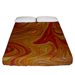 Texture Pattern Abstract Art Fitted Sheet (King Size)