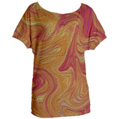 Texture Pattern Abstract Art Women s Oversized Tee