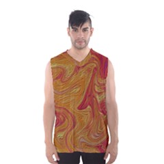 Texture Pattern Abstract Art Men s Basketball Tank Top