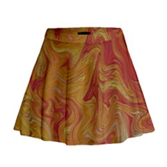 Texture Pattern Abstract Art Mini Flare Skirt