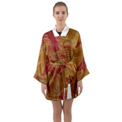 Texture Pattern Abstract Art Long Sleeve Kimono Robe