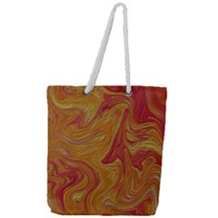 Texture Pattern Abstract Art Full Print Rope Handle Tote (Large)