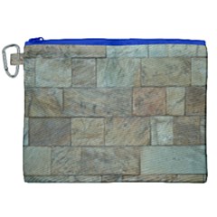 Wall Stone Granite Brick Solid Canvas Cosmetic Bag (xxl)