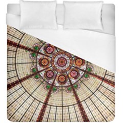 Pattern Round Abstract Geometric Duvet Cover (King Size)