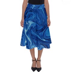 Abstract Pattern Texture Art Perfect Length Midi Skirt by Nexatart