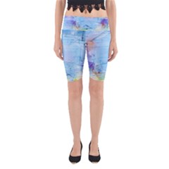 Background Art Abstract Watercolor Yoga Cropped Leggings by Nexatart