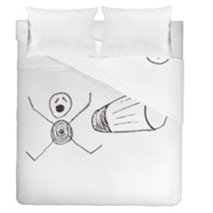 Violence Concept Drawing Illustration Small Duvet Cover Double Side (queen Size)