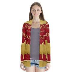 Year Of The Dog - Chinese New Year Drape Collar Cardigan by Valentinaart