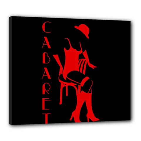 Cabaret Canvas 24  X 20  by Valentinaart