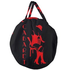 Cabaret Giant Round Zipper Tote by Valentinaart