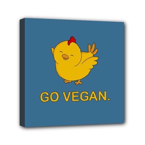 Go Vegan - Cute Chick  Canvas Travel Bag