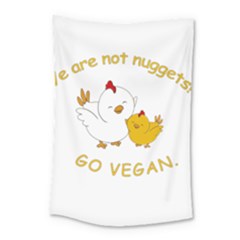 Go Vegan - Cute Chick  Small Tapestry by Valentinaart