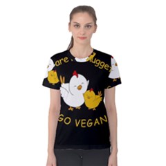 Go Vegan - Cute Chick  Women s Cotton Tee