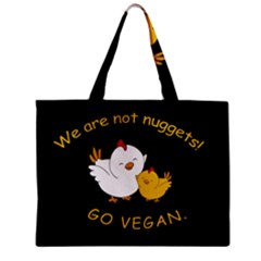 Go Vegan - Cute Chick  Zipper Mini Tote Bag