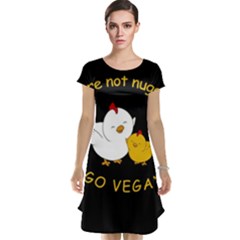Go Vegan - Cute Chick  Cap Sleeve Nightdress