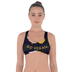 Go Vegan - Cute Chick  Got No Strings Sports Bra