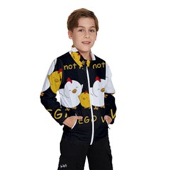 Go Vegan - Cute Chick  Wind Breaker (Kids)