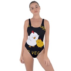 Go Vegan - Cute Chick  Bring Sexy Back Swimsuit by Valentinaart