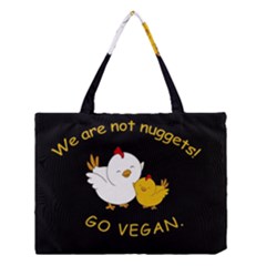 Go Vegan - Cute Chick  Medium Tote Bag