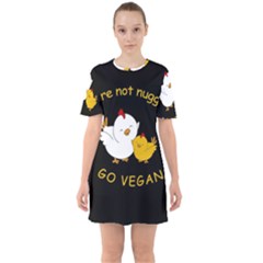 Go Vegan - Cute Chick  Sixties Short Sleeve Mini Dress