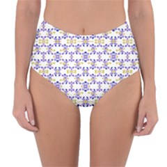 Decorative Ornate Pattern Reversible High-waist Bikini Bottoms by dflcprints