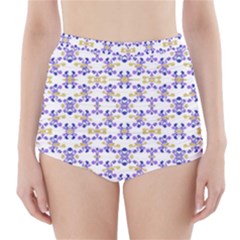 Decorative Ornate Pattern High-waisted Bikini Bottoms by dflcprints