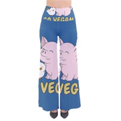 Go Vegan - Cute Pig And Chicken Pants by Valentinaart