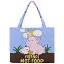 Friends Not Food - Cute Pig and Chicken Mini Tote Bag View1