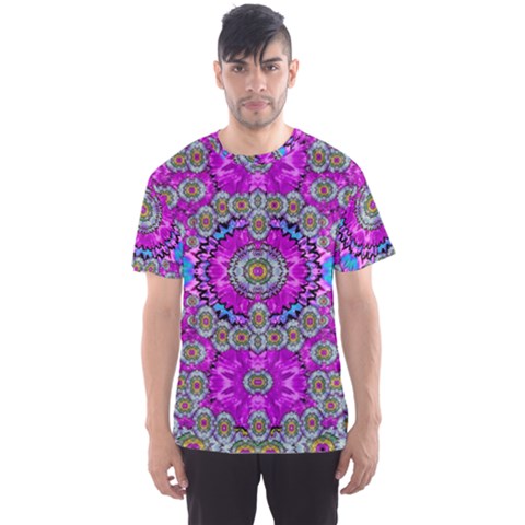 Spring Time In Colors And Decorative Fantasy Bloom Men s Sports Mesh Tee by pepitasart