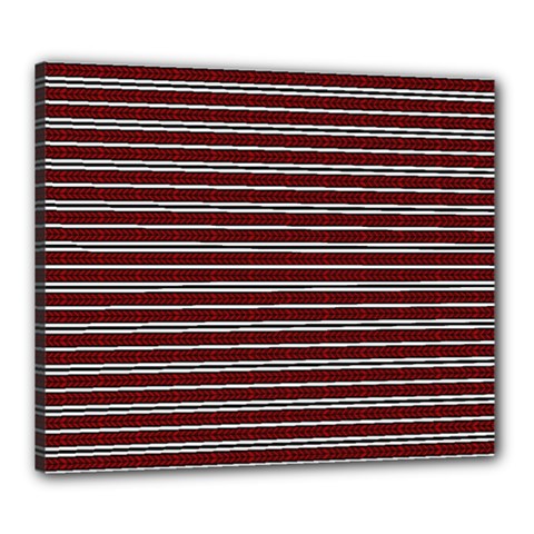 Indian Stripes Canvas 24  X 20  by jumpercat