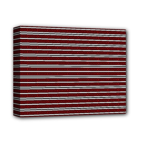 Indian Stripes Deluxe Canvas 14  X 11  by jumpercat
