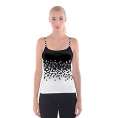 Flat Tech Camouflage Black And White Spaghetti Strap Top by jumpercat