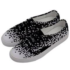 Flat Tech Camouflage Black And White Men s Classic Low Top Sneakers by jumpercat