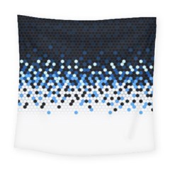 Flat Tech Camouflage Reverse Blue Square Tapestry (large) by jumpercat