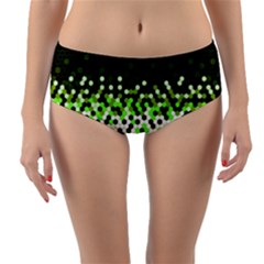 Flat Tech Camouflage Reverse Green Reversible Mid-waist Bikini Bottoms by jumpercat