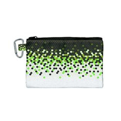 Flat Tech Camouflage Reverse Green Canvas Cosmetic Bag (small) by jumpercat