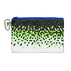 Flat Tech Camouflage Reverse Green Canvas Cosmetic Bag (large) by jumpercat