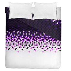 Flat Tech Camouflage Reverse Purple Duvet Cover Double Side (queen Size) by jumpercat