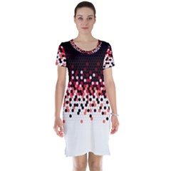 Flat Tech Camouflage Reverse Red Short Sleeve Nightdress by jumpercat