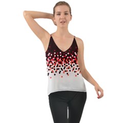 Flat Tech Camouflage Reverse Red Cami