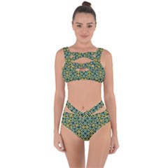 Arabesque Seamless Pattern Bandaged Up Bikini Set  by dflcprints